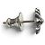 Pendiente Chrome Hearts Pierce No2 CH Plus Silver Earring - vista 4