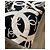 Chanel Monogramm Baumwoll-Handtuch Schwarz Weiß - Ansicht 5