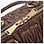 Miu Miu Matelasse Hand Bag Leather Brown Gold Auth 212449M - Jerrillo - vista 17