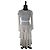 Vestido largo Zimmermann en crepe plisado blanco
