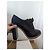 Chloé ankle boots in black leather and blue wool - view 9