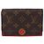 LOUIS VUITTON Monogram Portefeuille Flore Compact Wallet Red M64587 Auth 213188 - Jerrillo