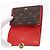 LOUIS VUITTON Monogram Portefeuille Flore Compact Wallet Red M64587 Auth 213188 - Jerrillo - vista 13