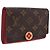LOUIS VUITTON Monogram Portefeuille Flore Compact Wallet Red M64587 Auth 213188 - Jerrillo - vista 2