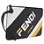 FENDI FILA Collaboration Clutch Bag Leather Black Gold Auth BA16700A - Jerrillo