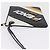 FENDI FILA Collaboration Clutch Bag Leather Black Gold Auth BA16700A - Jerrillo - vista 5