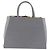 FENDI 2Jours Hand Bag Leather 2way Blue Silver Auth bs37583 - Jerrillo - vista 3