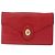Christian Dior Shoulder Bag Leather Red Gold Tone Auth bs37803 - Jerrillo