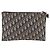 Christian Dior Oblique Clutch Bag Canvas Navy Silver Auth bs37922 - Jerrillo - vista 3