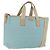 GUCCI GG Canvas Tote Bag 2way Outlet Light Blue Silver 257298 Auth ep16449A - Jerrillo