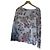 Autre Marque Jersey Floral de Algodón y Viscosa Made in Italy