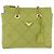 PRADA Chain Shoulder Bag Nylon LIme Green Gold Auth ka6808V - Jerrillo
