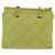 PRADA Chain Shoulder Bag Nylon LIme Green Gold Auth ka6808V - Jerrillo - vista 3