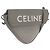 Céline CELINE Triangle Bag Leather Gray Auth ka6826A - Jerrillo