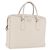 PRADA Business Bag Saffiano leather White Silver Auth ka6834 - Jerrillo