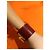 Hermès Bracciale a Polsino in Pelle Bordeaux e Metallo Dorato - vista 3