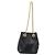 Céline CELINE Shoulder Bag Leather Black Gold Auth ep16820V - Jerrillo - vista 2
