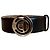 Cinto Dior Multi-Pastilles em couro preto com fivela CD
