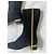 Stivali Chanel in camoscio nero con tacco a blocco - vista 12