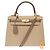 Hermès Borsa HERMES Kelly 25 in Pelle Beige - 104075 - vue 14