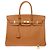 Hermès Borsa HERMES Birkin 35 in Pelle Dorata - 104078 - vista 4