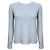 Loro Piana Baby Cashmere Rundhals-Pullover langärmlig hellblau