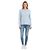 Loro Piana Baby Cashmere Rundhals-Pullover langärmlig hellblau - Ansicht 4