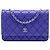 Purple Chanel CC Quilted Calfskin Fancy Wallet On Chain Crossbody Bag
