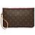 Pouch Louis Vuitton Monogram Neverfull MM Marrone