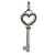 Colgante Mini Corazón Llave en Platino y Diamantes Tiffany & Co. - vista 2