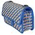 Borsa Chanel Blue Raffia Jute Striped Small Urban Jungle Single Flap Bag - vista 3