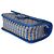 Borsa Chanel Blue Raffia Jute Striped Small Urban Jungle Single Flap Bag - vista 6