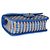 Borsa Chanel Blue Raffia Jute Striped Small Urban Jungle Single Flap Bag - vista 7