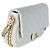 Bolsa Chanel CC You Mini Flap em pele de cordeiro acolchoada Dusty Blue - vista 4