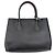 Sac Double Moyen Prada en Saffiano Noir - vue 2