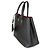 Sac Double Moyen Prada en Saffiano Noir - vue 3