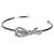 Bracciale rigido Tiffany & Co. in oro bianco e diamanti a forma di fiocco