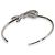 Bracciale rigido Tiffany & Co. in oro bianco e diamanti a forma di fiocco - vista 2