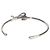 Bracciale rigido Tiffany & Co. in oro bianco e diamanti a forma di fiocco - vista 4