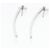 Autre Marque Orecchini Tiffany T-wire Bar in oro bianco - vista 4