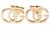 Pendientes de botón Gucci Double G Pink Gold