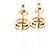 Pendientes de botón Gucci Double G Pink Gold - vista 3
