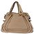 Chloé Chloe Paraty Hand Bag Leather Beige Gold Tone Auth mr3069 - Jerrillo - vista 3