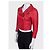 Giacca cropped Prada in pelle d'agnello rossa con hardware dorato Taglia 42 Usata - vista 2