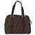 FENDI Bolso de mano de lona Zucca Negro Marrón Auth mr3164 - Jerrillo - vista 3
