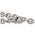 Bulgari BVLGARI B-zero1 Charm per borsa 3 Band SV925 Argento - vista 4