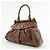 FENDI Zucca Leather Borsa Magic Hand Bag Brown 8BN143 - vista 3