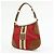 Borsa a tracolla in nylon e pelle con logo triangolare PRADA Rosso Beige Marrone - vista 3