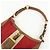 Borsa a tracolla in nylon e pelle con logo triangolare PRADA Rosso Beige Marrone - vista 6