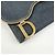 Cartera larga bi-fold Christian Dior Saddle de denim y cuero Azul - vista 12